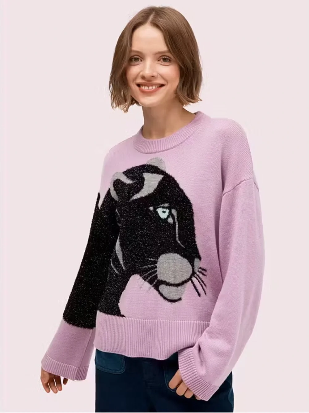 NWOT Kate Spade Wool Panther Sweater